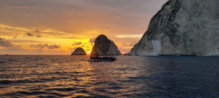Zakynthos: Sunset Cruise to Myzithres With Wine - Tour Highlights