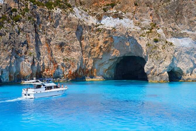 Zante Cruise to Blue Caves & Shipwreck Beach Photo Stop - Blue Caves Exploration