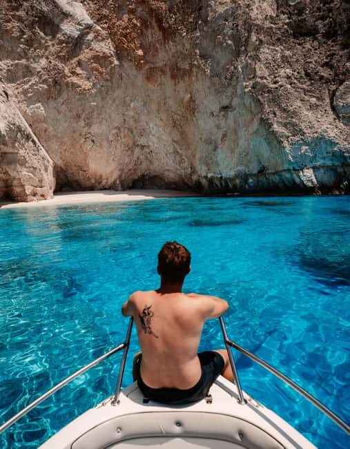 Zante Private Boat: Keri Caves, Mizithres, Agalas (max5) - The Itinerary in Detail