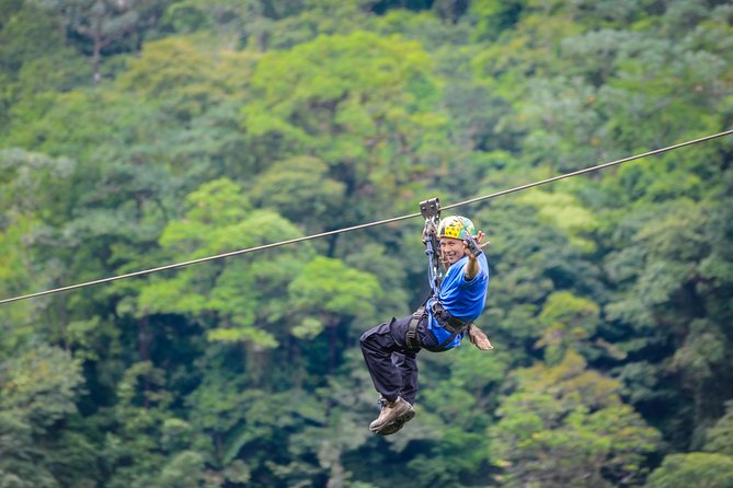 Zipline Over La Fortuna Waterfall - 7 Longest Lines - Line 5: Heart-Pounding Journey Across Canyon
