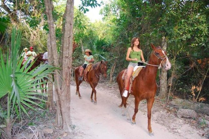 Ziplining and Horseback Riding Experience From Cancun and Playa Del Carmen - Pickup and Off-Road Route Details